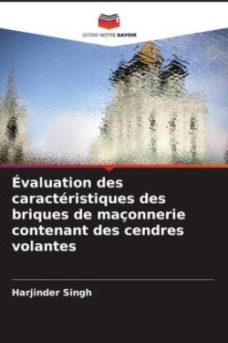 Évaluation des caractéristiques des briques de maçonnerie contenant des cendres volantes