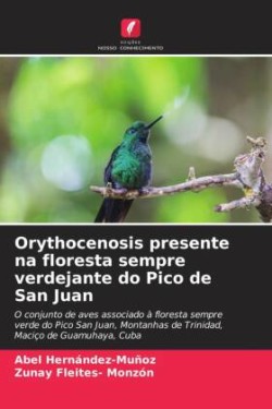 Orythocenosis presente na floresta sempre verdejante do Pico de San Juan