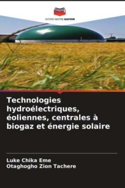 Technologies hydroélectriques, éoliennes, centrales à biogaz et énergie solaire