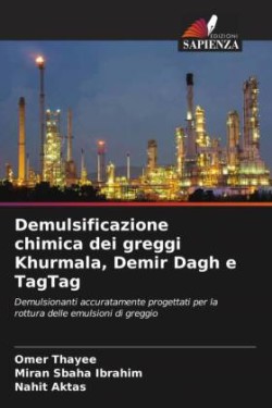 Demulsificazione chimica dei greggi Khurmala, Demir Dagh e TagTag