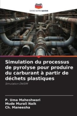 Simulation du processus de pyrolyse pour produire du carburant à partir de déchets plastiques