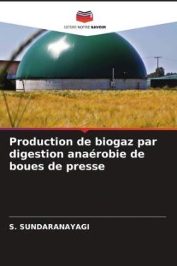 Production de biogaz par digestion anaérobie de boues de presse