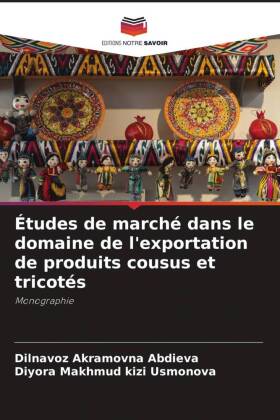 Études de marché dans le domaine de l'exportation de produits cousus et tricotés