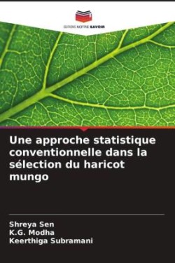 approche statistique conventionnelle dans la sélection du haricot mungo