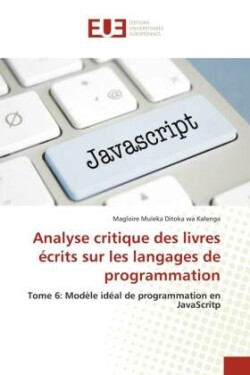 Analyse critique des livres �crits sur les langages de programmation