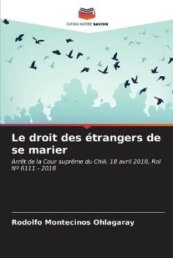 droit des étrangers de se marier