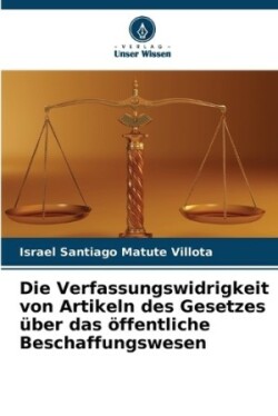 Verfassungswidrigkeit von Artikeln des Gesetzes über das öffentliche Beschaffungswesen