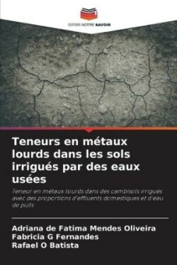 Teneurs en métaux lourds dans les sols irrigués par des eaux usées