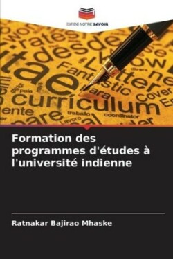 Formation des programmes d'�tudes � l'universit� indienne