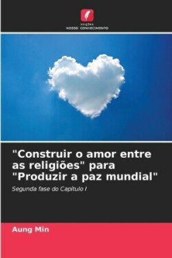 "Construir o amor entre as religiões" para "Produzir a paz mundial"