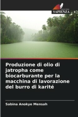 Produzione di olio di jatropha come biocarburante per la macchina di lavorazione del burro di karité