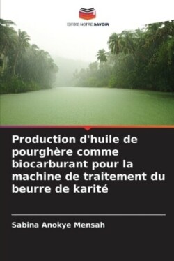 Production d'huile de pourghère comme biocarburant pour la machine de traitement du beurre de karité