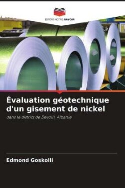 Évaluation géotechnique d'un gisement de nickel