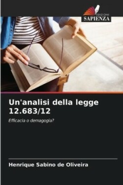 Un'analisi della legge 12.683/12