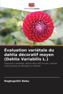 Évaluation variétale du dahlia décoratif moyen (Dahlia Variabilis L.)