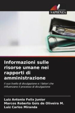 Informazioni sulle risorse umane nei rapporti di amministrazione