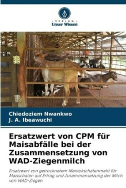 Ersatzwert von CPM für Maisabfälle bei der Zusammensetzung von WAD-Ziegenmilch