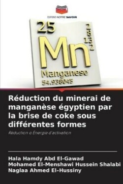 Réduction du minerai de manganèse égyptien par la brise de coke sous différentes formes