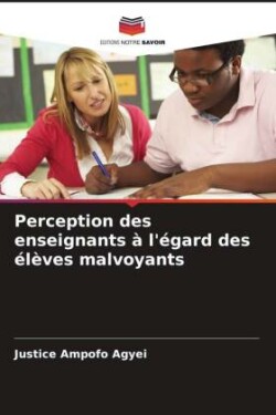 Perception des enseignants à l'égard des élèves malvoyants