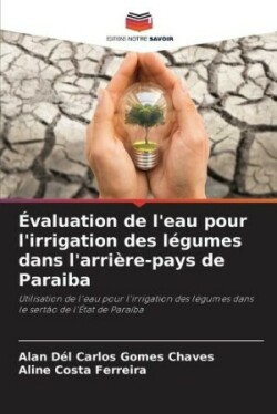 Évaluation de l'eau pour l'irrigation des légumes dans l'arrière-pays de Paraiba