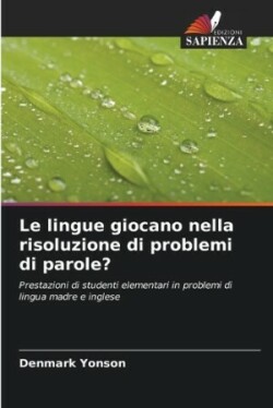 lingue giocano nella risoluzione di problemi di parole?