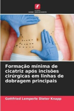 Formação mínima de cicatriz após incisões cirúrgicas em linhas de dobragem principais