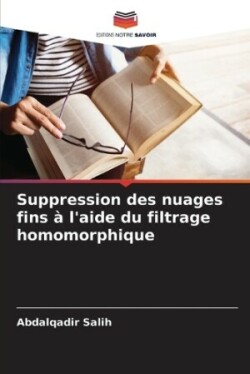 Suppression des nuages fins à l'aide du filtrage homomorphique