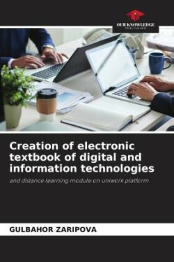 Creation of electronic textbook of digital and information technologies