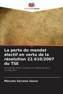 perte du mandat électif en vertu de la résolution 22.610/2007 du TSE