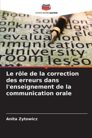 rôle de la correction des erreurs dans l'enseignement de la communication orale