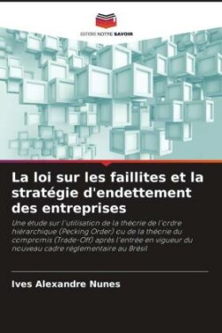 loi sur les faillites et la stratégie d'endettement des entreprises