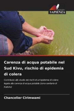 Carenza di acqua potabile nel Sud Kivu, rischio di epidemia di colera