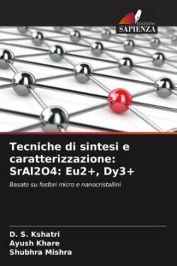 Tecniche di sintesi e caratterizzazione: SrAl2O4: Eu2+, Dy3+