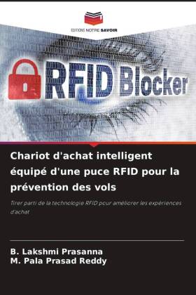 Chariot d'achat intelligent équipé d'une puce RFID pour la prévention des vols