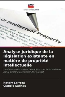 Analyse juridique de la législation existante en matière de propriété intellectuelle