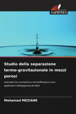 Studio della separazione termo-gravitazionale in mezzi porosi