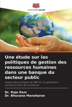 étude sur les politiques de gestion des ressources humaines dans une banque du secteur public