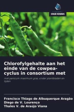 Chlorofylgehalte aan het einde van de cowpea-cyclus in consortium met