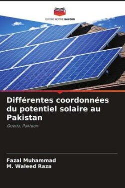 Différentes coordonnées du potentiel solaire au Pakistan