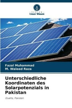 Unterschiedliche Koordinaten des Solarpotenzials in Pakistan