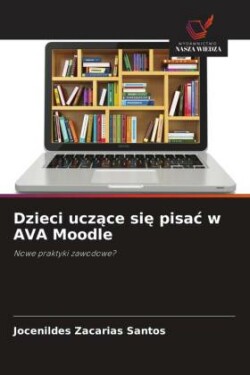 Dzieci uczące się pisac w AVA Moodle