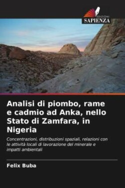 Analisi di piombo, rame e cadmio ad Anka, nello Stato di Zamfara, in Nigeria