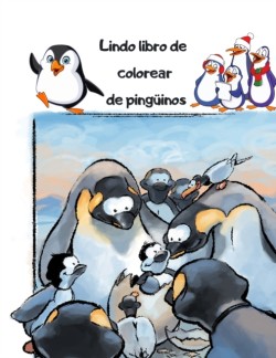 Lindo libro de colorear de pinguinos
