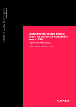 La pérdida del estado clerical según los supuestos contenidos en el canon 290