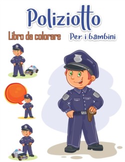 Poliziotto libro da colorare per i bambini