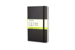 Moleskine Pocket Plain Hardcover Notebook Black