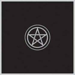 Tarot Cloth Pentacle Black Tp02