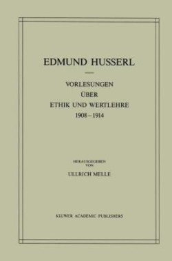 Vorlesungen Über Ethik und Wertlehre