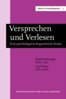 Versprechen und Verlesen Eine psychologisch-linguistische Studie. New edition