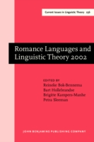 Romance Languages and Linguistic Theory 2002 Selected Papers from 'Going Romance', Groningen,28-30 Novermber 2002